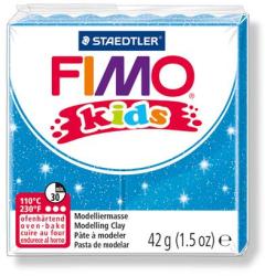 FIMO Kids égethető gyurma - glitteres kék 42 g (FM8030312)