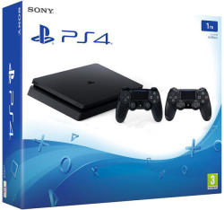 Sony PlayStation 4 Slim Jet Black 1TB (PS4 Slim 1TB) + DualShock 4 Controller