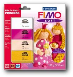 FIMO Soft Kids égethető gyurmakészlet - hercegnő 4x25 g (8024-43)