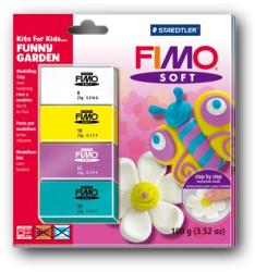 FIMO Soft Kids égethető gyurmakészlet - vidám kert 4x25 g (8024-40)