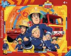 Ravensburger Sam, a tűzoltó - Sam és csapata - 33 db-os keretes puzzle (06114)