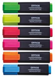 Office Products Textmarker varf lat, 6 culori/set, Office Products (OF-17055219-99)