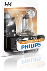 Philips Bec auto halogen pentru far Philips Vision+30% H4 60/55W 12V 12342PRB1
