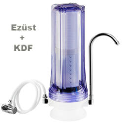  VM Kombi asztali víztisztító EZÜST + KDF "4in1" szűrőbetéttel (CTW-4-P)