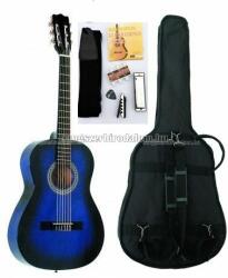 MSA kék klasszikus gitár sok kiegészítővel, C23 (C23)