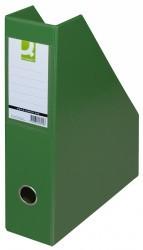 Q-CONNECT Suport reviste, carton plastifiat PVC, latime 76mm, Q-Connect - verde (KF16212) - ihtis