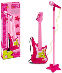 Bontempi Elektromos gitár állványos mikrofonnal - rózsaszín (GM 7571)