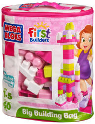 Mega Bloks Lányos építőkocka táskában - 60db (DCH54)