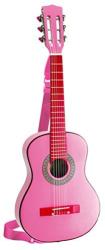 Bontempi Klasszikus fa gitár 75cm - rózsaszín (GSW 7571)