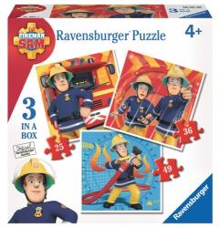 Ravensburger Sam, a tűzoltó 3 az 1-ben puzzle