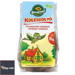 Biopont Bio extrudált étcsokoládés-kókuszos kölesgolyó 70 g