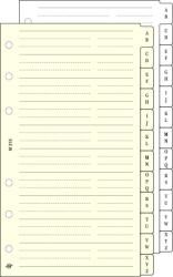 SATURNUS Kalendárium betét, telefonregiszter, "M", SATURNUS, chamois (NKM315) - webpapir
