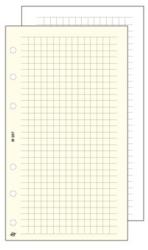 SATURNUS Kalendárium betét, jegyzetlap, "L", kockás, SATURNUS, fehér (NKL327F) - webpapir