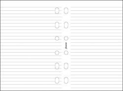 FILOFAX Kalendárium betét, jegyzetlap, A5, vonalas, FILOFAX, fehér (NFX343008) - webpapir
