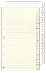 SATURNUS Kalendárium betét, telefonregiszter, "L", SATURNUS, fehér (NKL315F) - webpapir
