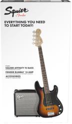 Squier Affinity Precision Bass PJ Pack, LRL 3TS