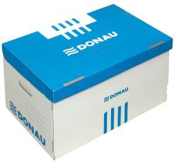 DONAU Archiváló konténer, levehető tető, 522x351x305 mm, karton, DONAU, kék-fehér (5db/csom) (D76665)