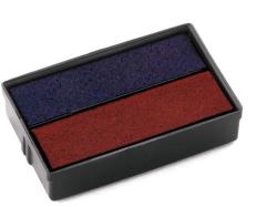 COLOP Bélyegző cserepárna, 2 db/bliszter, COLOP E/10/2, piros-kék (2db/bliszt) (IC01113422)