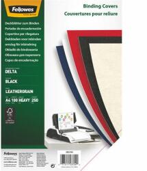 Fellowes Hátlap, A4, 250 g, matt, FELLOWES "Delta", fekete, 100 db (IFW53704) - webpapir