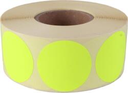  Etikett, 38 mm kör, 1000 etikett/tekercs, citromsárga (ISCK38S) - webpapir