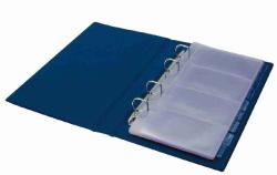 Panta Plast Névjegytartó, 200 db-os, gyűrűs, PANTAPLAST, fekete (INP328202F)