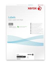 Xerox Etikett, univerzális, 63, 5x38, 1 mm, kerekített sarkú, XEROX, 2100 etikett/csomag (100lap/doboz) (LX96298)