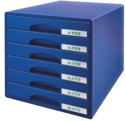 LEITZ Irattároló, műanyag, 6 fiókos, LEITZ Plus, kék (E52120035) - webpapir