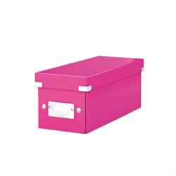 LEITZ CD tároló doboz, lakkfényű, LEITZ "Click&Store", rózsaszín (E60410023) - webpapir