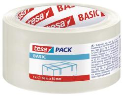 tesa Csomagolószalag, 50 mm x 66 m, TESA Basic, átlátszó (TESCS58570)