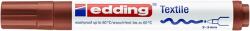 edding Textilmarker, 2-3 mm, kúpos, EDDING "4500", barna (TED4500B) - webpapir