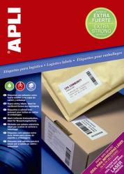 APLI Etikett, univerzális, 105x148 mm, extra erős, APLI Super Sticky, 400 etikett/csomag (100lap/csom) (LCA11785)