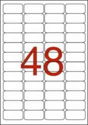 APLI Etikett, 45, 7x21, 2 mm, poliészter, időjárásálló, kerekített sarkú, fehér, APLI, 960 etikett/csomag (LCA12112) - webpapir