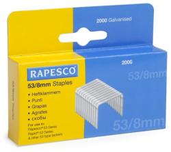 Rapesco Tűzőkapocs, 53/8, RAPESCO (2000db/doboz) (IR0752)