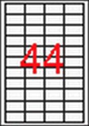 APLI Etikett, univerzális, 48, 5x25, 4 mm, APLI, 4400 etikett/csomag (100lap/doboz) (LCA3129)
