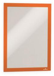 DURABLE Infokeret, A4, öntapadó háttal, DURABLE "DURAFRAME®", narancssárga (DB488209)