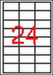 APLI Etikett, univerzális, 64, 6x33, 8 mm, APLI, 2400 etikett/csomag (100lap/doboz) (LCA3131)