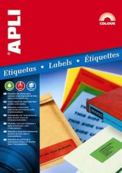 APLI Etikett, 70x37 mm, színes, APLI, sárga, 480 etikett/csomag (20lap/doboz) (LCA1591)