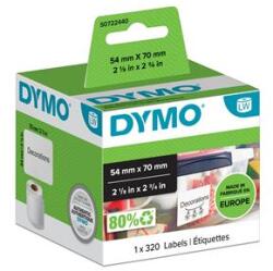 DYMO Etikett, LW nyomtatóhoz, 54x70 mm, 320 db etikett, DYMO (GD99015) - webpapir