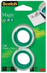 3M Ragasztószalag, 19 mm x 7, 5 m, 3M SCOTCH "Magic tape 810" (2db/csom) (LPM81975R2)