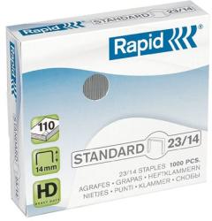 RAPID Tűzőkapocs, 23/14, horganyzott, RAPID Standard (1000db/doboz) (E24869500)