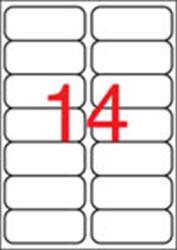 APLI Etikett, 99, 1x38, 1 mm, poliészter, kerekített sarkú, APLI, átlátszó, 140 etikett/csomag (LCA10052)