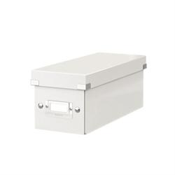 LEITZ CD tároló doboz, lakkfényű, LEITZ "Click&Store", fehér (E60410001)
