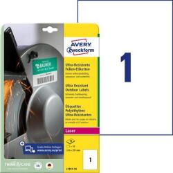Avery-Zweckform Etikett, univerzális, 210x297 mm, extra erős, polietilén, AVERY ZWECKFORM, 10 etikett/csomag (AYL791710) - webpapir