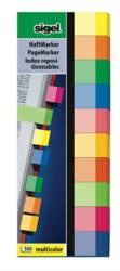 Sigel Jelölőcímke, papír, 10x50 lap, 15x50 mm, SIGEL Multicolor, vegyes szín (SIHN682) - webpapir