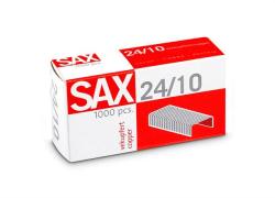 SAX Tűzőkapocs, 24/10, réz, SAX (1000db/doboz) (ISAK2410R)