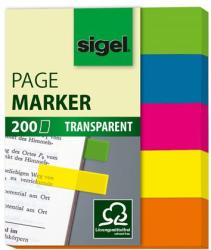 Sigel Jelölőcímke, műanyag, 5x40 lap, 12x50 mm, SIGEL "615", vegyes szín (SIHN615) - webpapir