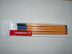 STABILO Tűfilc készlet, 0, 4 mm, STABILO "Point 88", 4 különböző szín (TST884) - webpapir