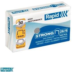 RAPID Tűzőkapocs, 26/6, horganyzott, RAPID Strong (1000db/doboz) (E24861400)