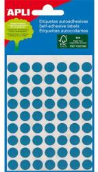 APLI Etikett, 8 mm kör, kézzel írható, színes, APLI, kék, 288 etikett/csomag (LCA2045) - webpapir