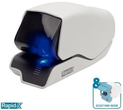 Rapid Tűzőgép, elektromos, 25 lap, lapos tűzés, RAPID 5025e Supreme, fehér (E25095200)